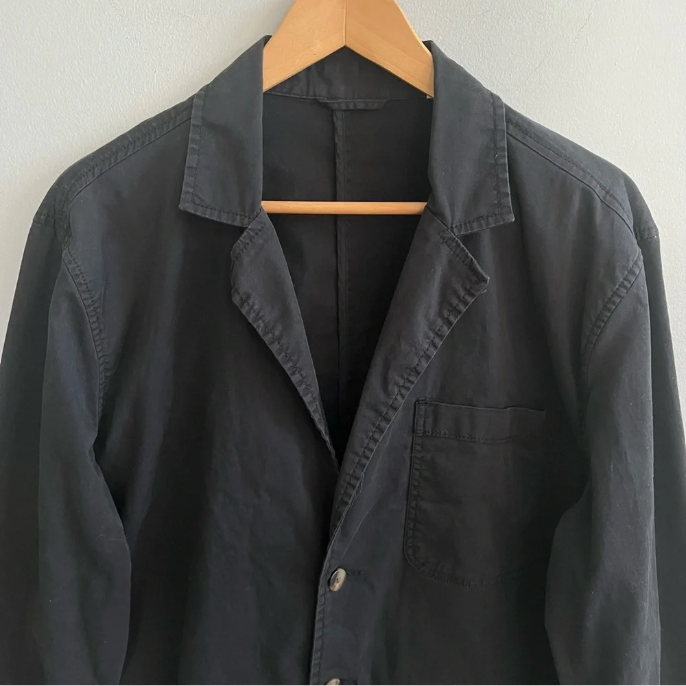 PACT Men’s Boulevard Brushed Twill Blazer Size Large Organic Cotton Normcore - Picture 3 of 7